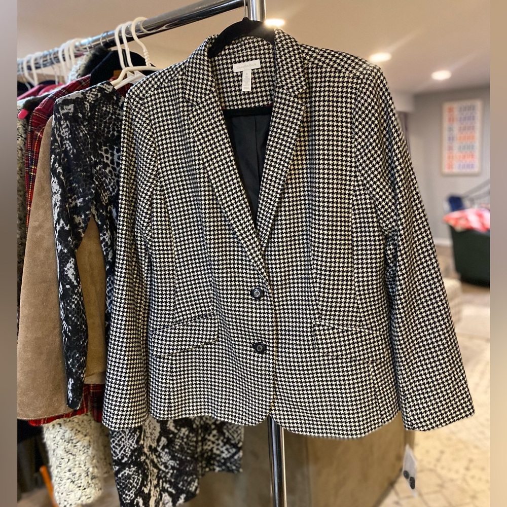 Charter Club NWT Houndstooth Blazer - Size 18